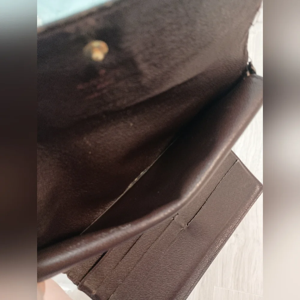 Checkered Brown and Black Wallet